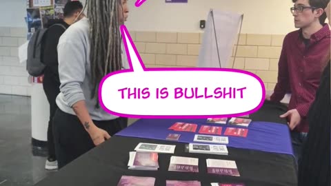 Teacher who is pro-abortion vandalizes pro-life student's table