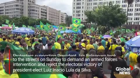 Supporters of Brazil’s Bolsonaro call on military after election loss, Lula backers celebrate win