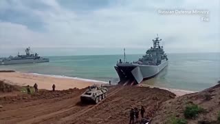 Ukrainian Sea Drones Sank Russian Landing Ship