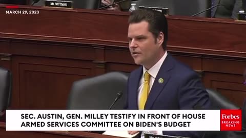 Matt Gaetz NUKES Gen. Milley And Austin For Drag Queen Story Hours On US Military Bases