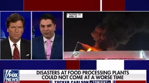TUCKER: An hour ago a plane crashed into a General Mills food facility. What the hell is going on?