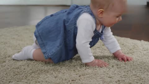 When a baby first crawls.
