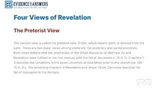 FOUR VIEWS of the BOOK OF REVELATION
