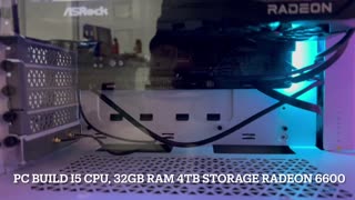PC Build i5 CPU, 32GB RAM 4TB Storage Radeon 6600