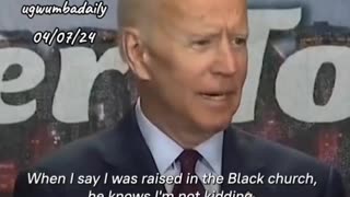A minute of Biden being everything to everyone.