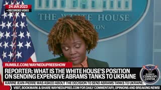 WH Spox Responds To Reporters About Sending Abrams Tanks To Ukraine