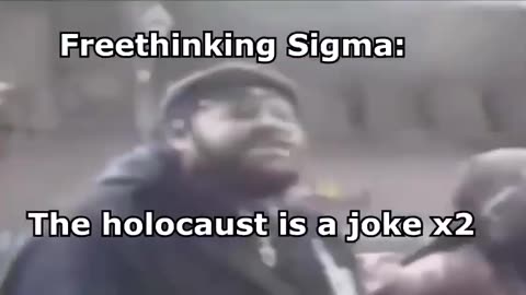 Freethinking black man calls Holocaust joke, offends white liberal