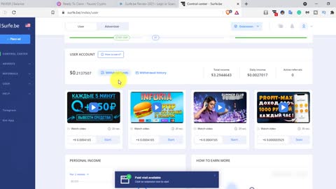 How to earn money from surfe.be earning website 2021