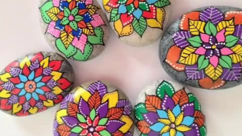 poppy painting on stone 30+ popular best floral pebble painting ideas