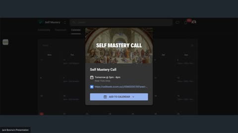 Self Mastery Call