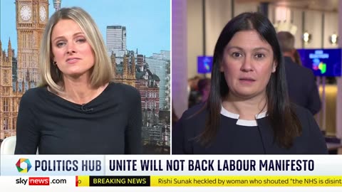 Unite union refuses to back Labour election manifesto _ Election 2024 Sky News