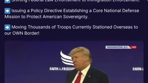 A Message from Our President On Day One, we will Secure our Southern Border…