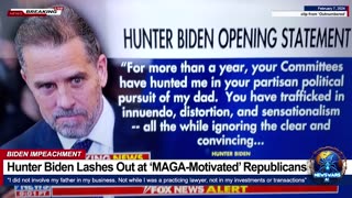 Hunter Biden Lashes Out at ‘MAGA-Motivated’ Republicans - Impeachment Hearing Opening Statement