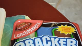 Eating Armour Lunchmakers Crackers Crunchers, Turkey & American With Crackers, Dbn, MI, 9/20/23