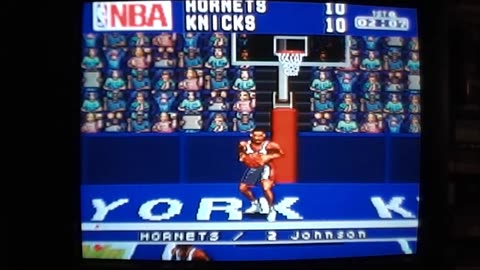 Hornets at Knicks NBA Give n Go Snes- game night with Retro