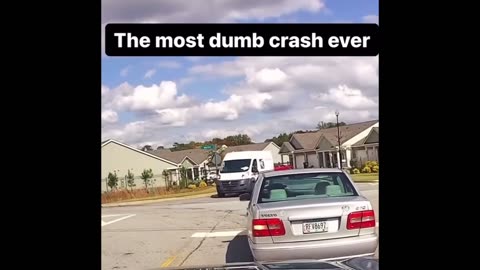 The Most Dumbest Car Crash ever !