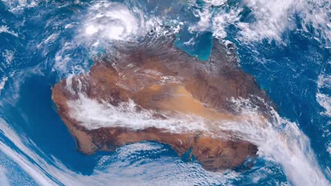 这可能是你第一次空间站视角看到沙尘暴#科学宇宙 #地球 #保护环境