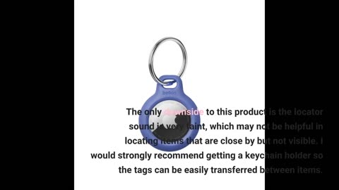 Buyer Reviews: Compatible with AirTag Case Keychain Air Tag Case Holder Silicone AirTags Key Ri...