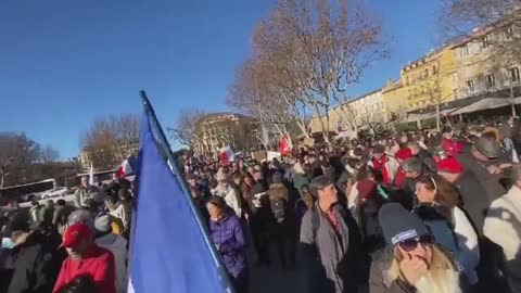 France - Sun come out today for the Freedom Fighters to continue to fight for Freedom