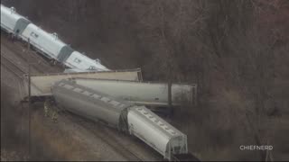 Detroit, MI: Train Carrying Hazardous Materials Derails