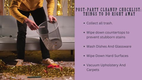 THE ULTIMATE POST-PARTY CLEANUP CHECKLIST