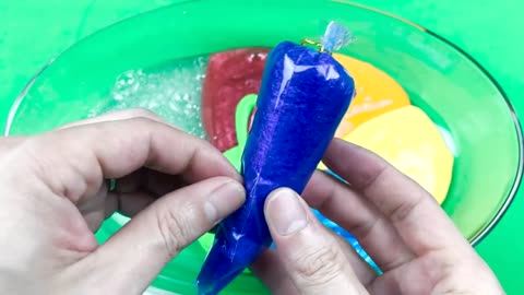 Numberblocks- Looking Slime with Piping Bags! Satisfying Slime Video