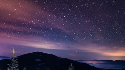 Milky Way, time-lapse