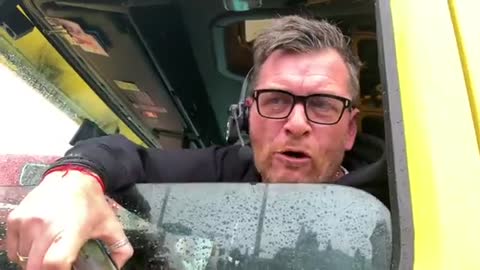 Canadian Truck Driver screams at Fake News Reporter in Ottawa