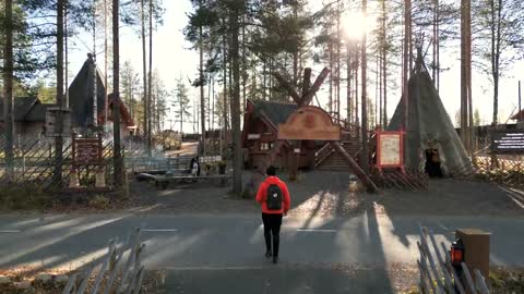 Visiting Santa Claus Village in Lapland, Finland