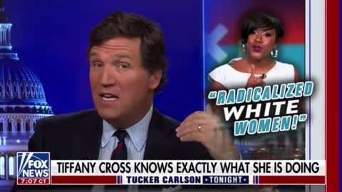 Tucker Carlson blasts MSNBC's Tiffany Cross for openly stoking race hate
