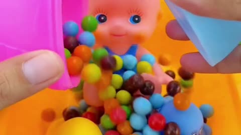 ASMR Satisfying Candy Machine Color Mixing Very Yummy Candy Chacha Minis #shorts #shortsvideo #candy