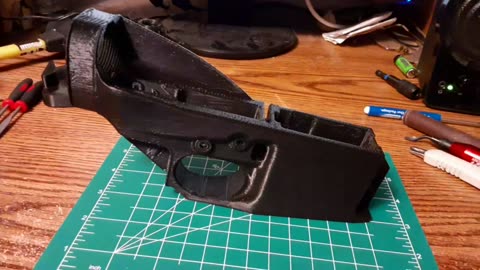 3d printed AR-15 useing Hoffman Tactical design and my 3d printer