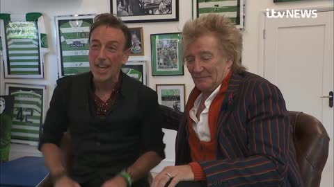 Sir Rod Stewart teams up with Celtic fan for new record