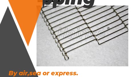 Hairise stainless steel mesh belt flat wire mesh conveyor belt supplier