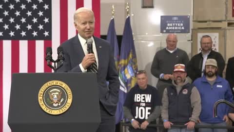 Biden speaks on his economic plan leading to a manufacturing boom in Michigan