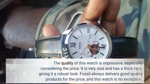 Fossil Townsman Men's Automatic Watch with Mechanical Movement and Skeleton Dial