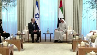 Israeli PM in historic meeting with UAE crown prince
