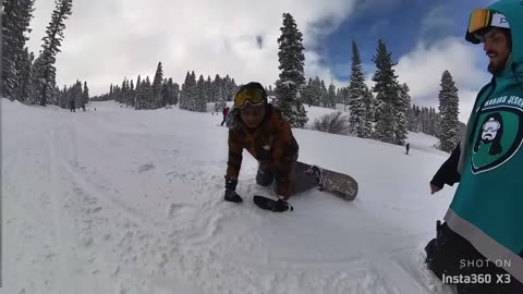 ishowspeed goes snowboarding with snowboard jesus