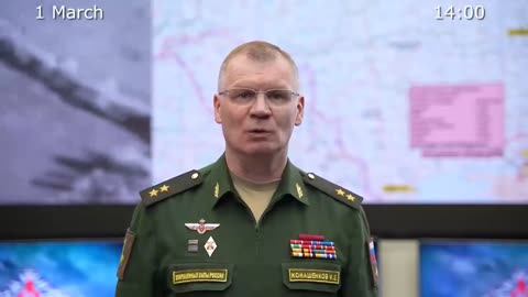 Russian Defence Ministry report on the progress of the SMO Areas