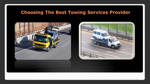 Choosing The Right Towing Services Provider