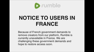 France censoring Rumble