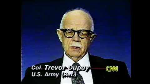 Vintage CNN - Iraq War Day 1 - Col Trevor Dupuy (US Army Ret.) - Pt 12of15 - Jan 16-1991