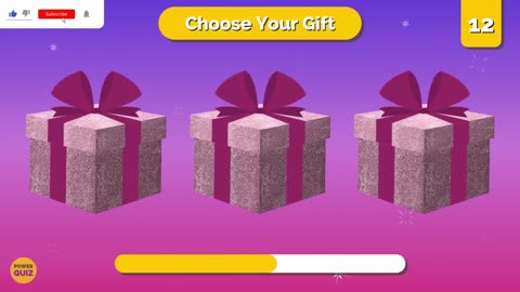 choose your gift #facts quiz