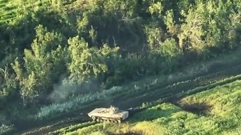 Explosive Encounter: Russian Armored Vehicle Struck by Mine near Bakhmut