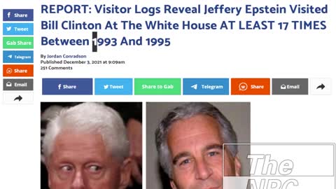 Epstein & Maxwell Visited Bill Cltinon 17 Times At The White House