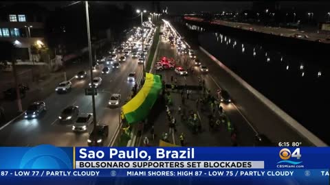 Bolsonaro Supporters Block Roads In Protest Of Brazil Presidential Election Results