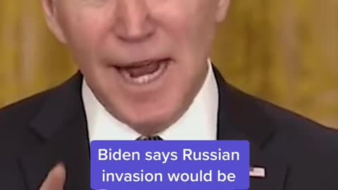 Biden says Russian'war of choice"