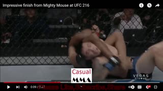 Demetrious Johnson's flying arm bar on Ray Borg