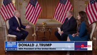 President Donald Trump Interview with John Solomon.