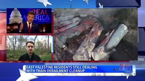 REAL AMERICA -- Dan Ball W/ Nick Sortor, East Palestine Update As Residents Have Fallen Ill, 4/14/23